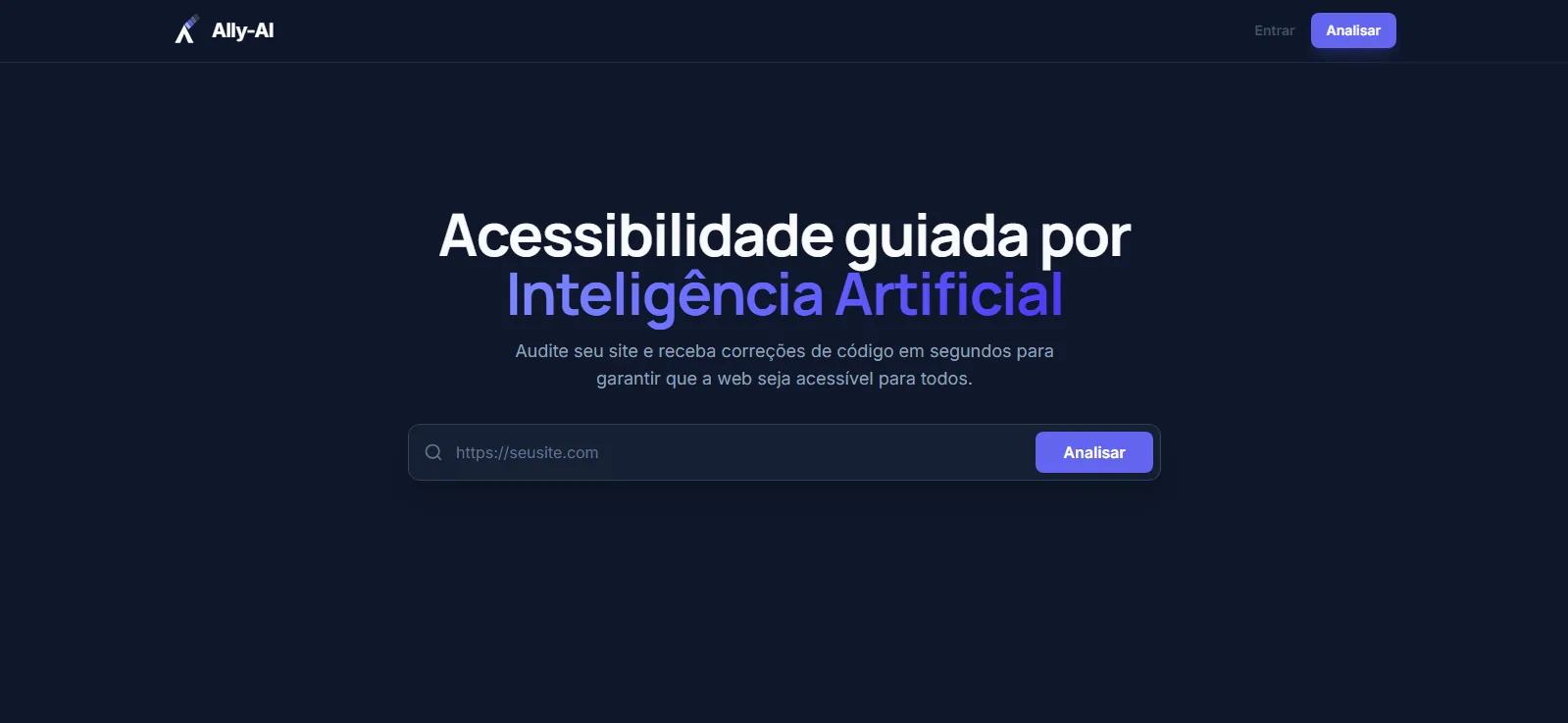 Interface do projeto Ally-AI
